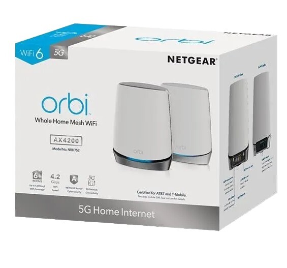 NETGEAR Orbi 5G Router/Modem + One Add-On Satellite