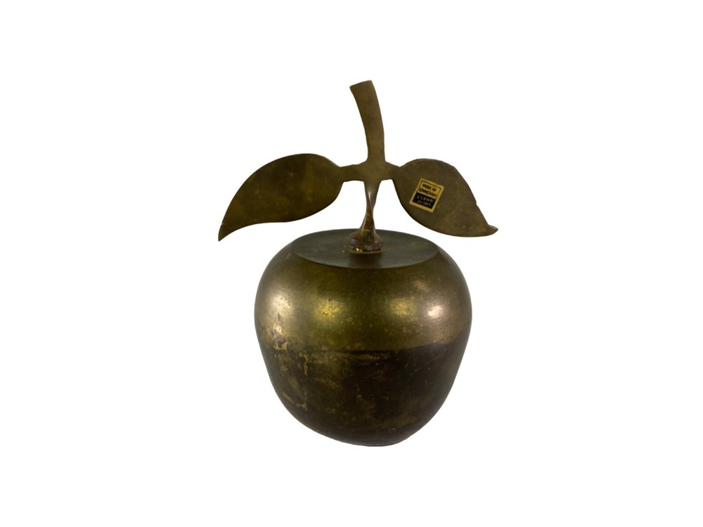 Brass Apple Bell 4" x 3.5" x 3.5"