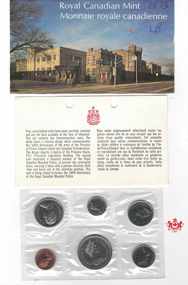 1973 Canada Proof Like Set - Large Bust - Royal Canada Mint #3
