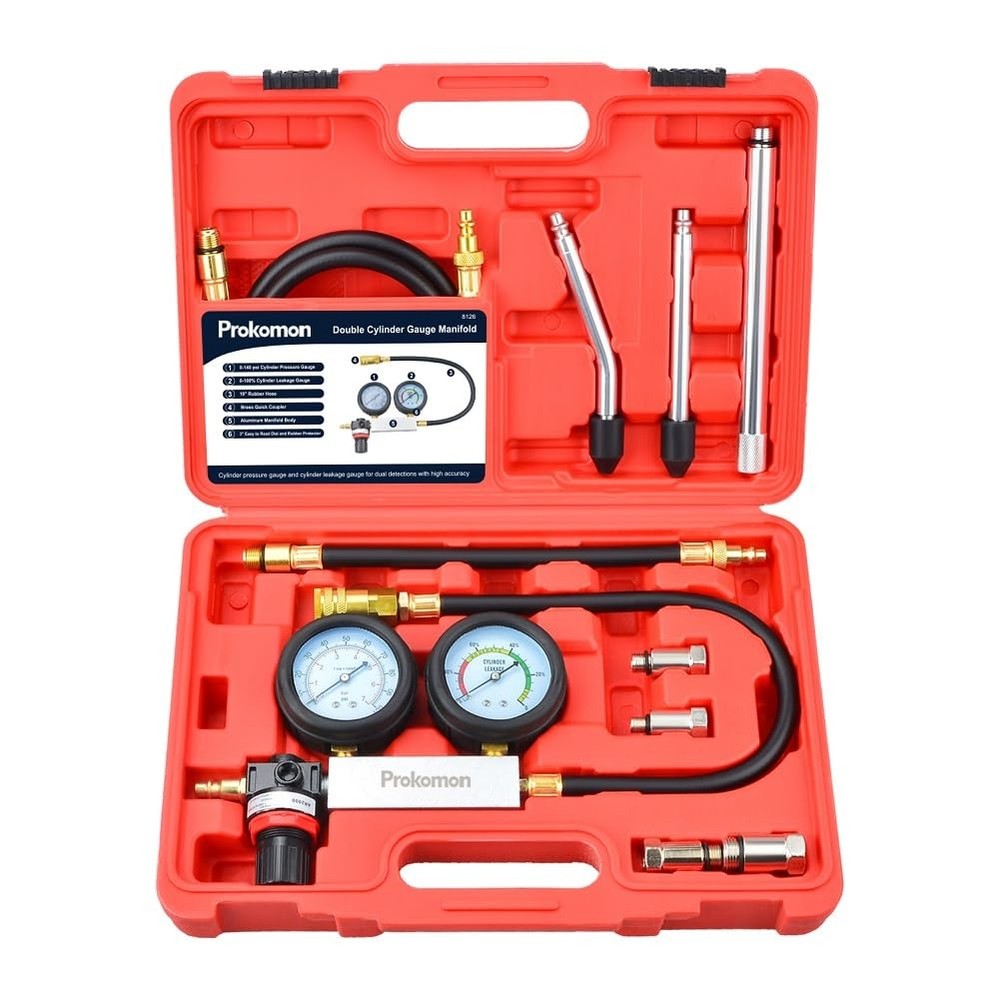 Prokomon Engine Cylinder Leak Down Tester KitGasoline Engine Leakdown Tester ...