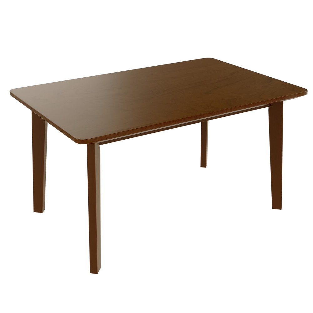 Rustic Farmhouse Dining Table - Solid Wood Frame, Minimalist Modern Dining Tab