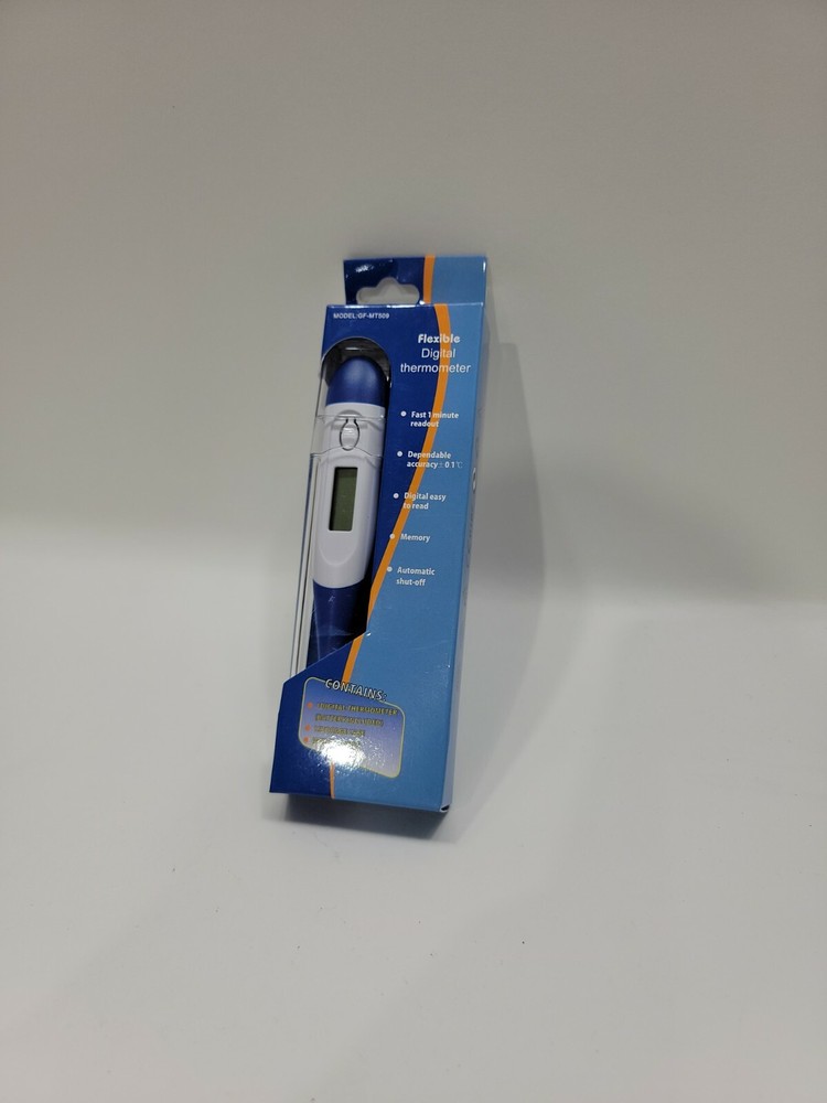 Fast Digital Thermometer Flexible with Storage Case. New