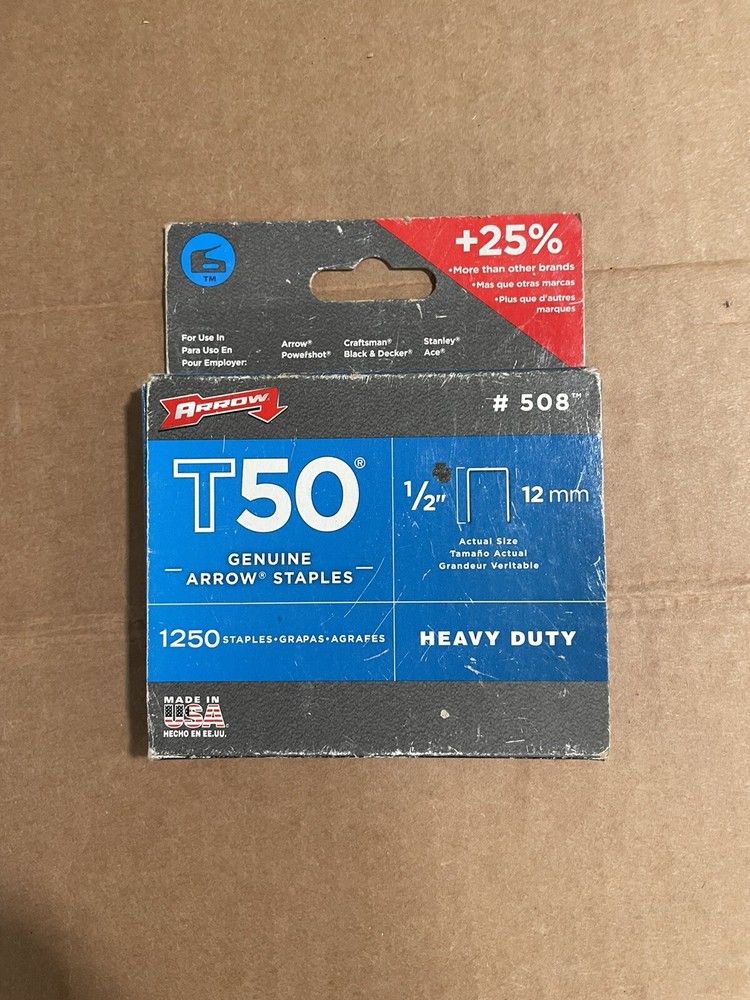 arrow t50 staples 1/2. Not A Full Box