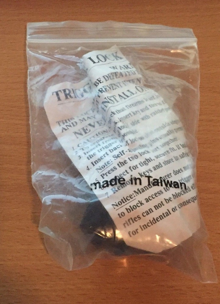 Pistol Trigger Lock - Black Color and New!