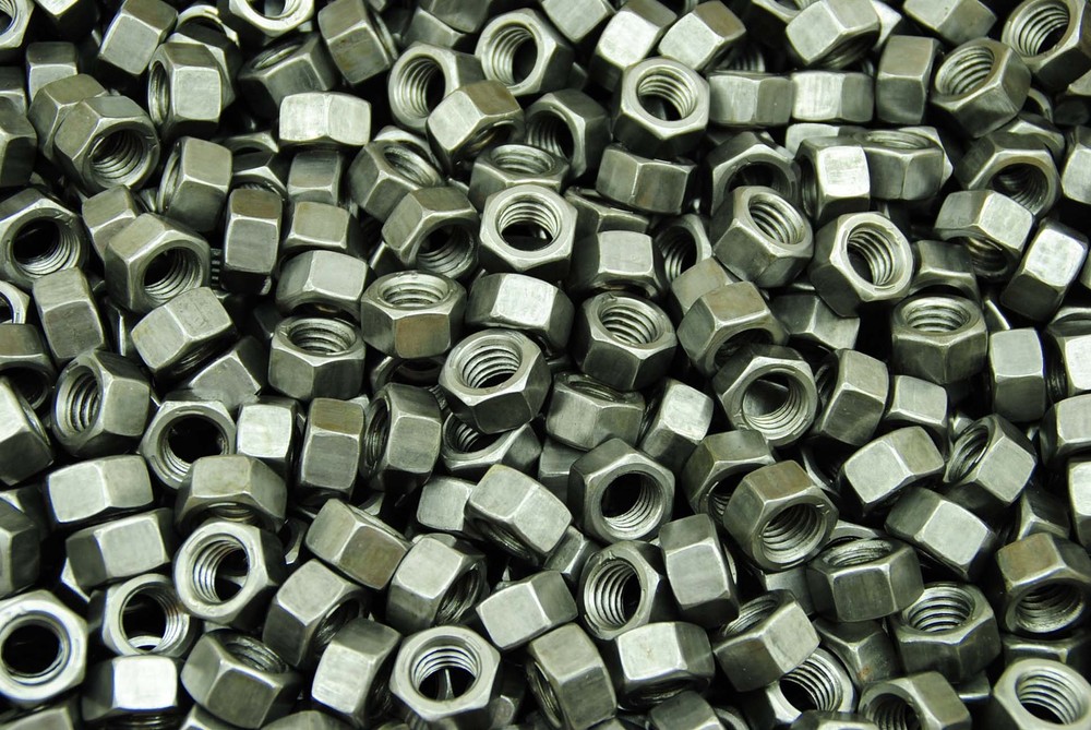 (200) 1/2-13 Plain Grade 5 Hex Finish Nuts - Unplated - Coarse