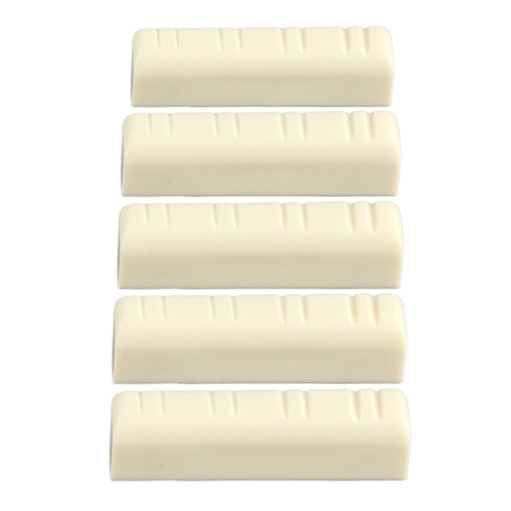 5Pcs Mandolin Bridge Nut 8 String Plastic 3.5cm Universal Instrument Accessory