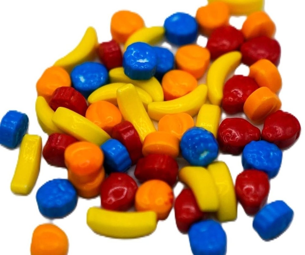 Rascals Runts Style Hard Fruit Shaped Candy 2 LBs Bulk Vending Machine Candies