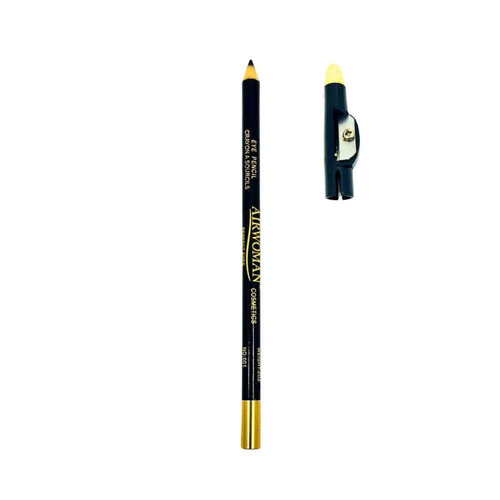 Airwoman Long Lasting Eye Pencils with Sharpner: 1 Pack