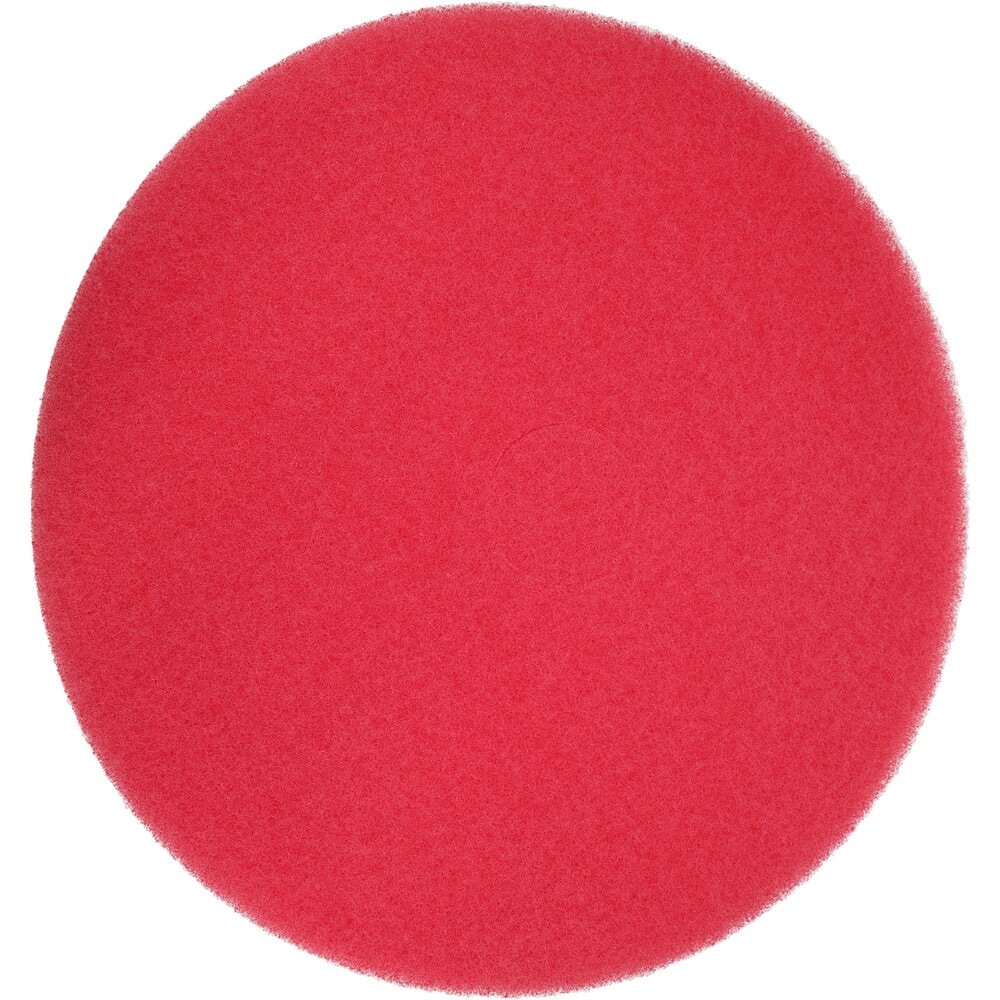 PRO SOURCE High Gloss Floor Machine Buff: 5 Pack, Fine Red Polyester, 19" Diam