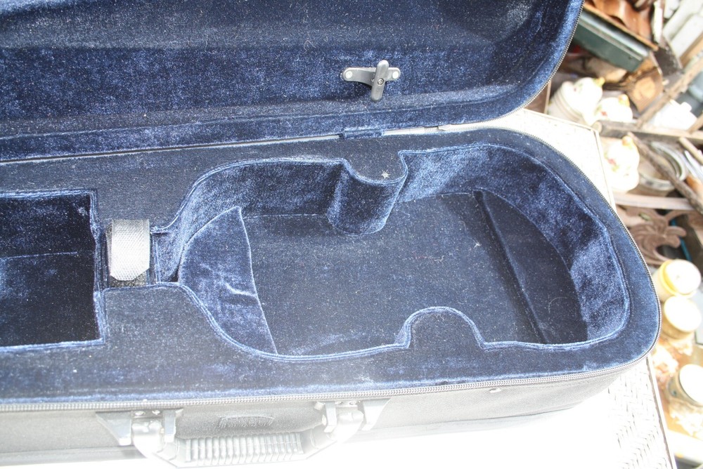 Travel Light Violin Case - Black-Blue Velvet Interior