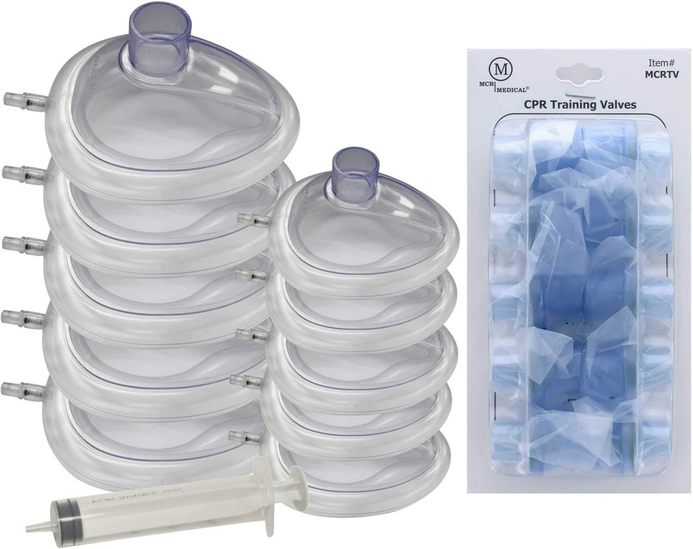 CPR Training Masks Combo Pack - 5 Adult & 5 Infant