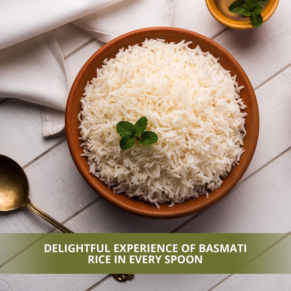 Basmati Rice,Extra Long Grain Rice Fluffy Quick Cooking Aromatic - 10 lbs.(Pa...