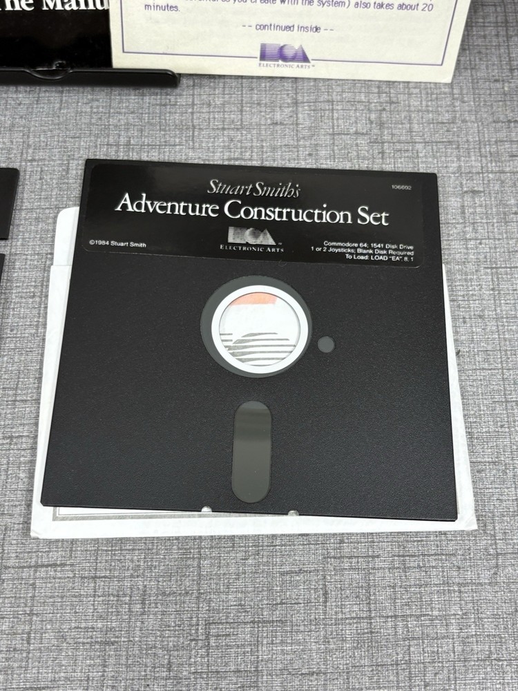 Adventure Construction Set | Commodore 64 | Disc W/ Manual & Extra Disc