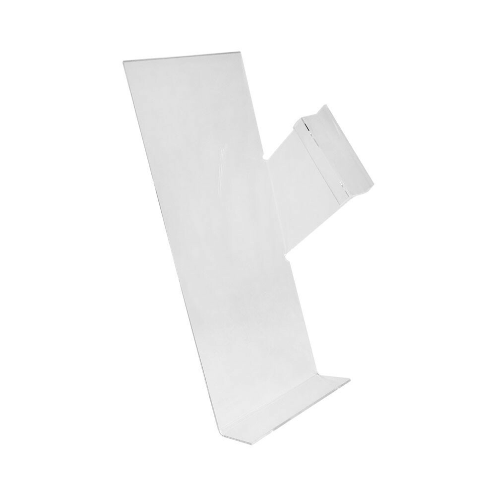 2 Pc Right Profile Slatwall Clear Acrylic Shoe Display