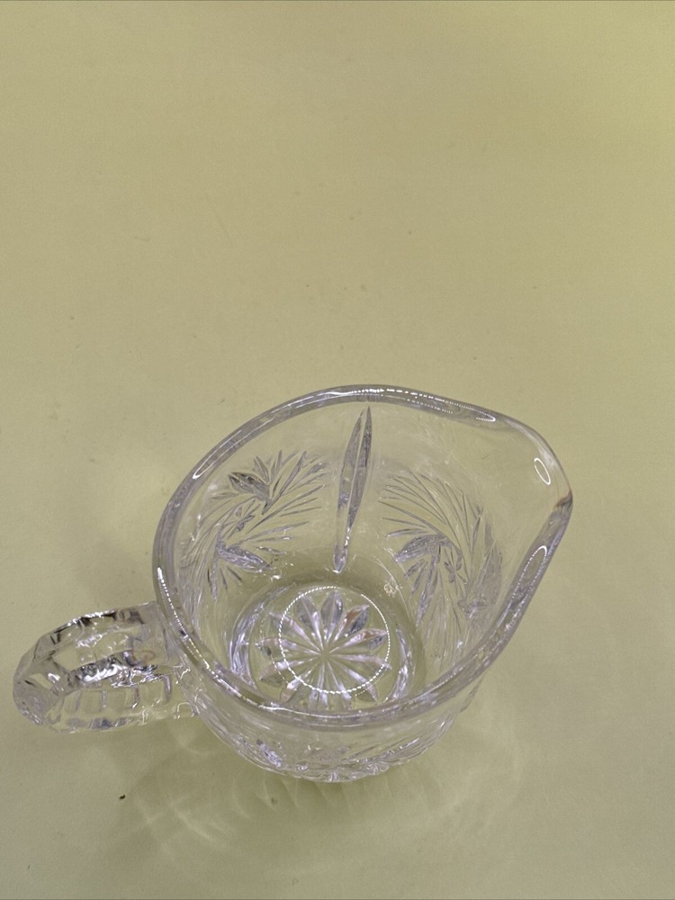 Crystal Creamer with pinwheel design