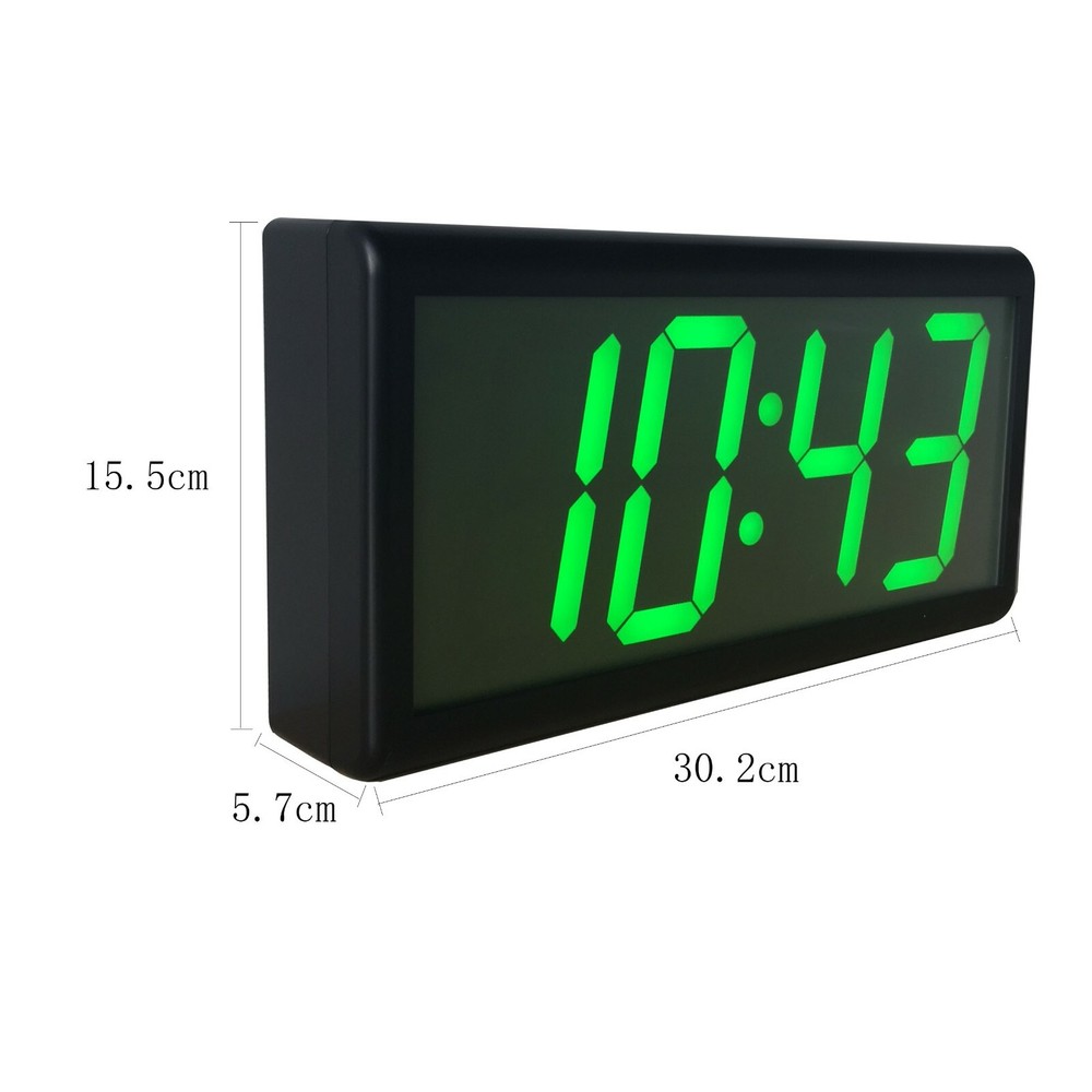 4" 4 Digit NTP Synchronized IP PoE Wall Clock, Plastic Casing