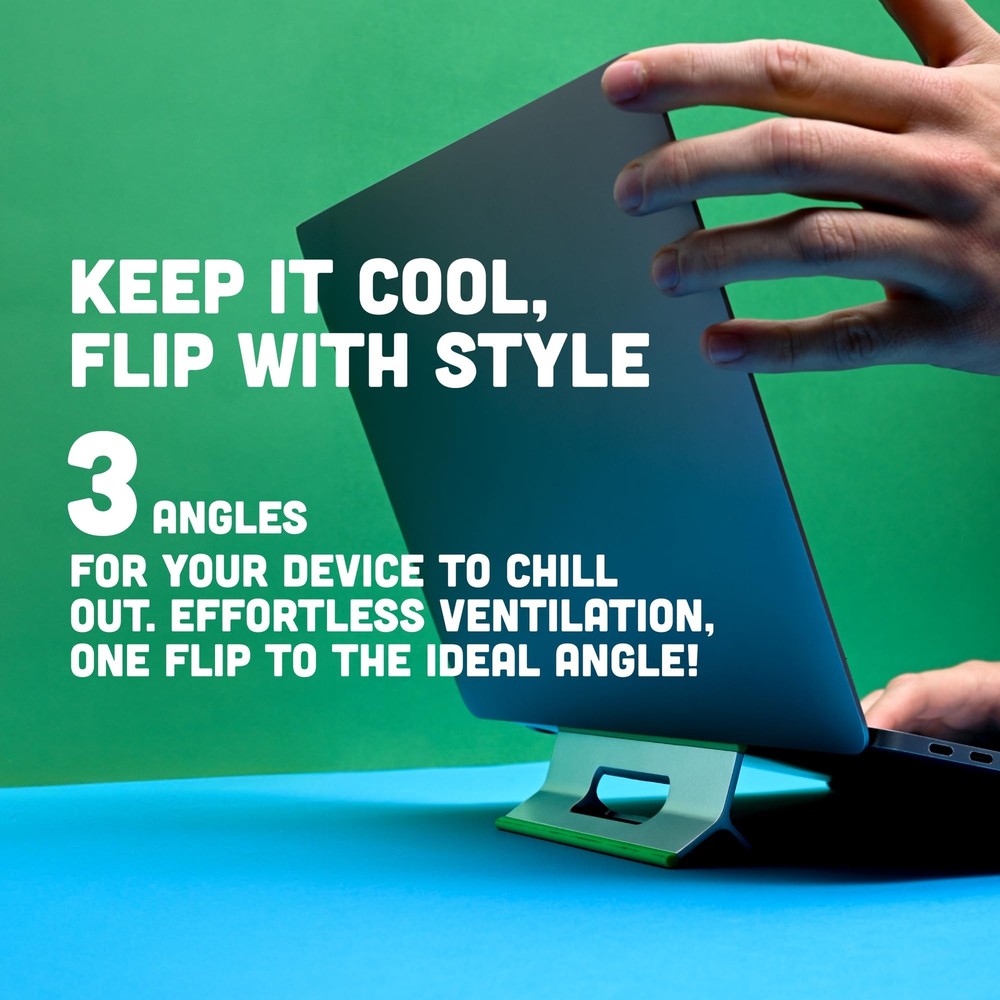 Adjustable Laptop Riser 3 Height Computer Stand for Desk Portable