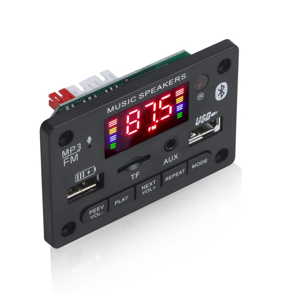 MP3 Player Bluetooth 5.0 Decoder Board Car FM Radio TF USB AUX Remote Module