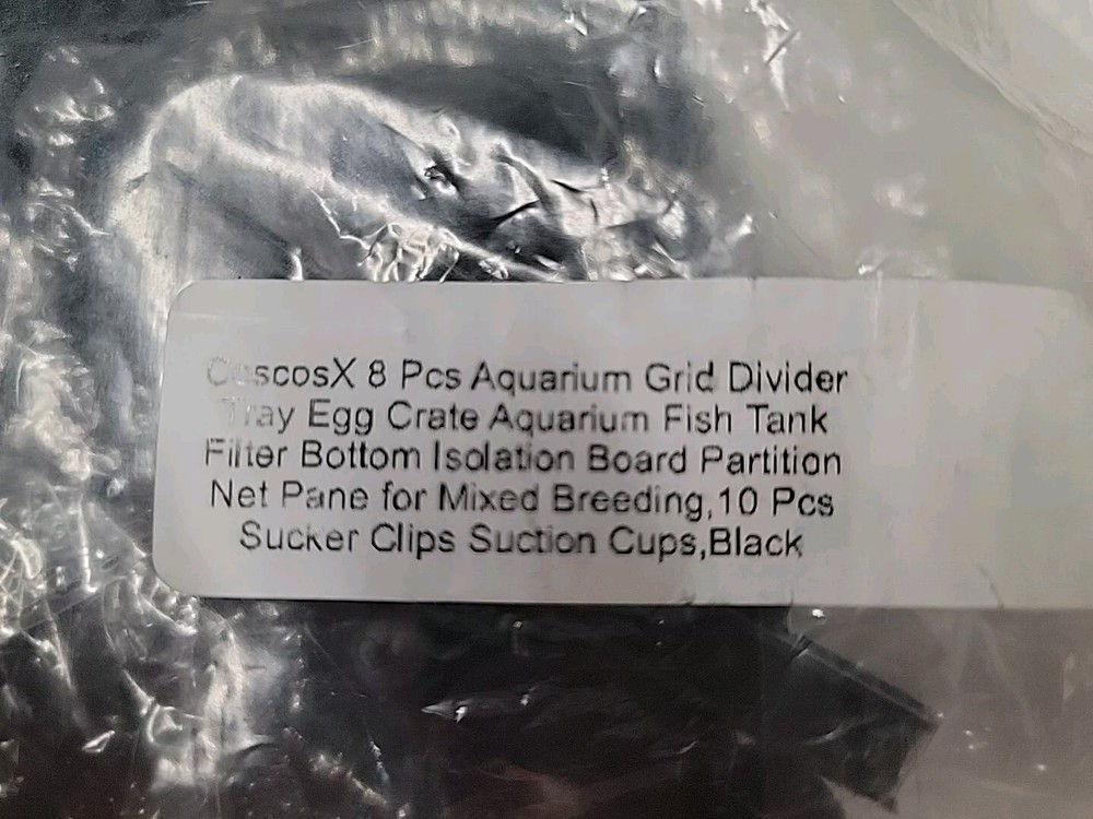 8 Pcs Aquarium Divider Tray Plastic Grid Aquarium Egg Crate Light Diffuser, Fish