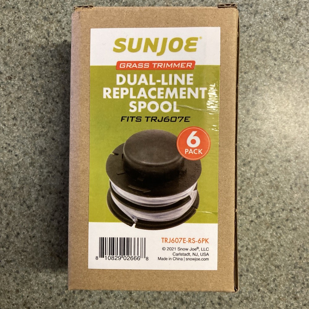 SunJoe Replacement Trimmer String, Compatible with TRJ607E-RS, 6Pack, New