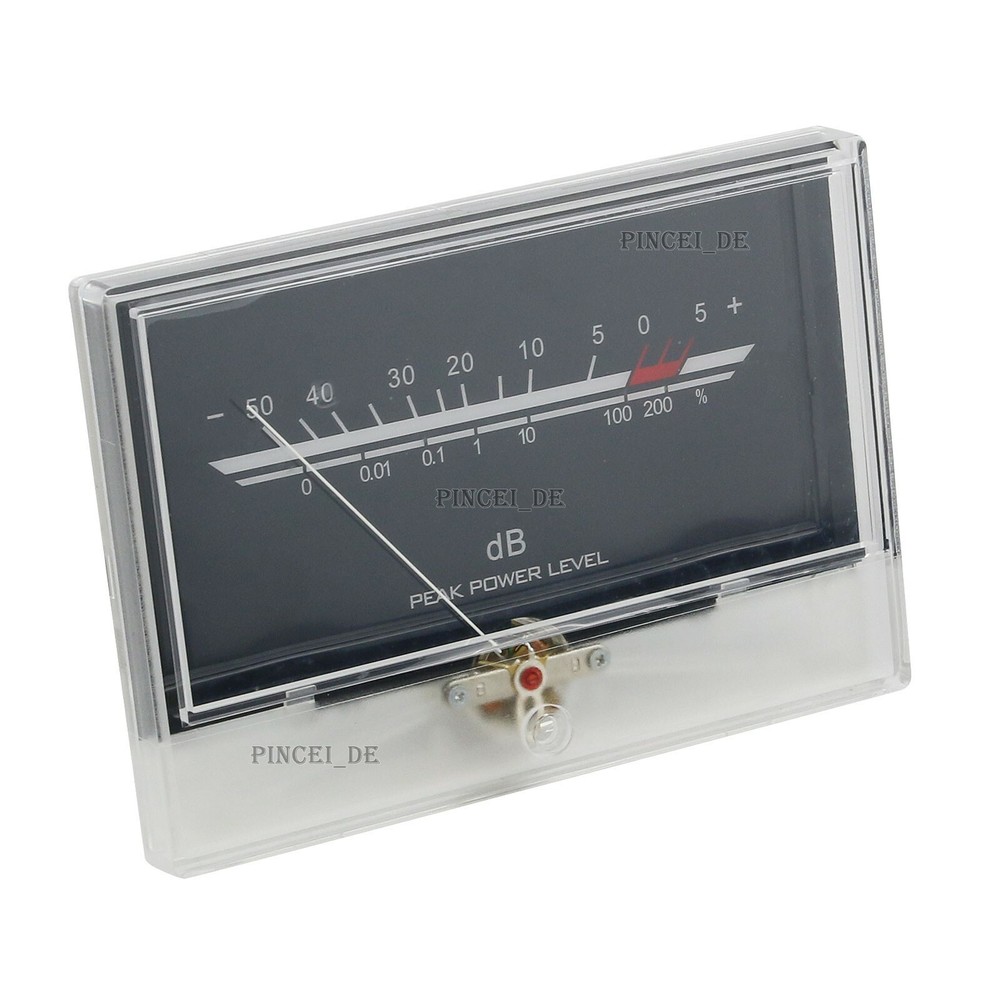 High-precision VU Level Meter Audio Pointer Meter Backlight Amplifier DB Meter