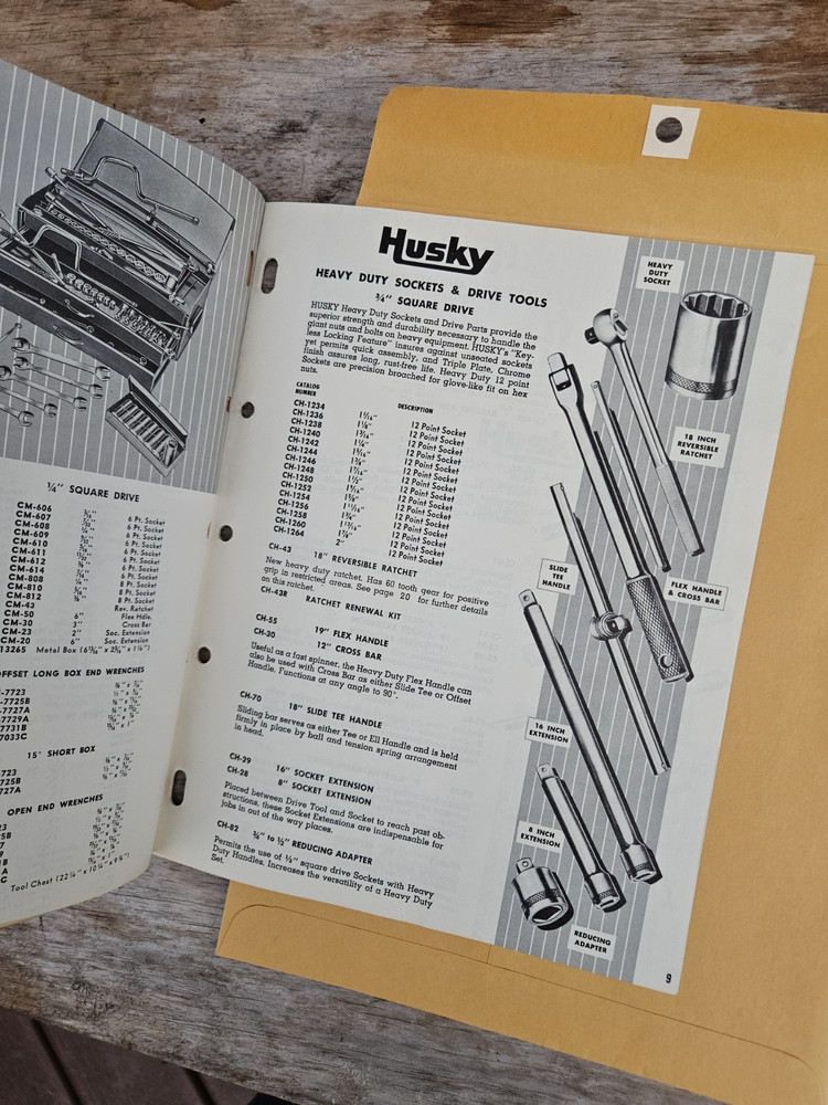 Husky Mechanics Hand Tools Catalog 1961