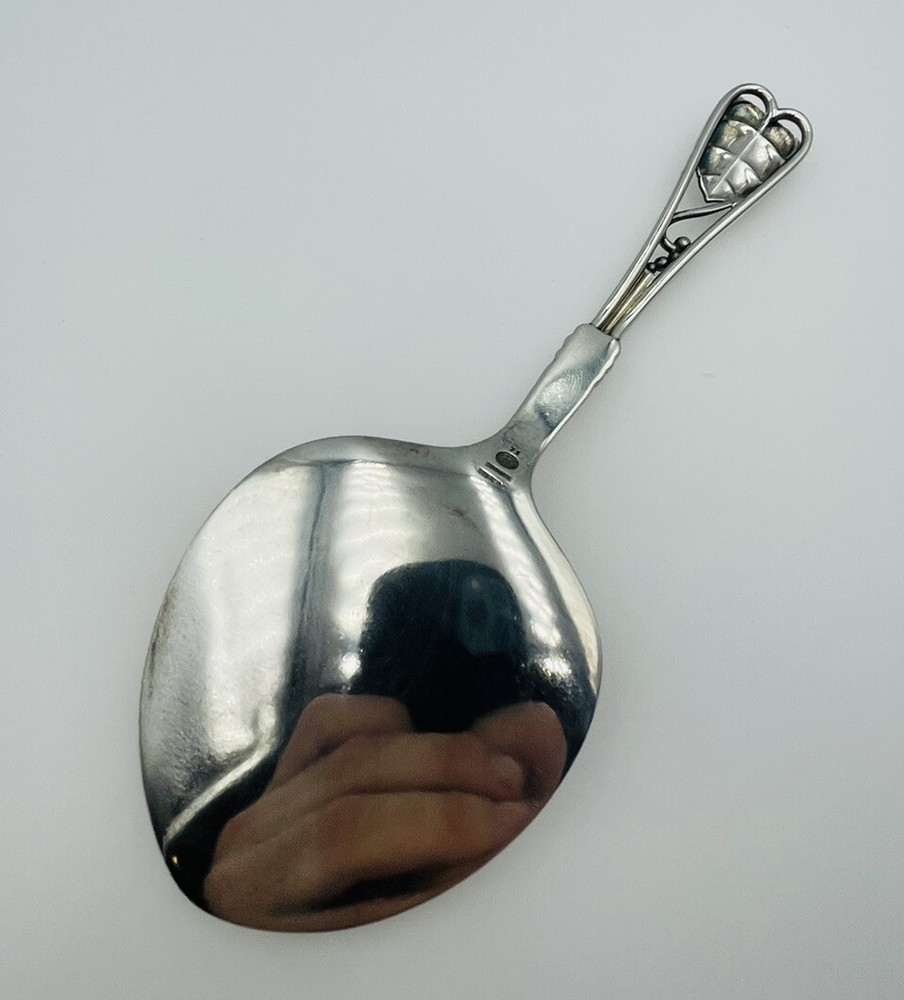 Georg Jensen Denmark Antique Sterling Silver No. 71 Pattern Pastry Server 7 1/4”