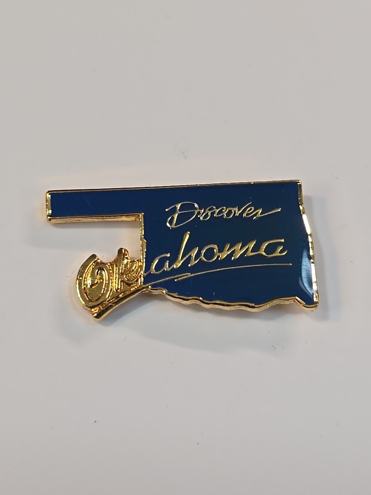 Discover Oklahoma Souvenir Lapel Pin