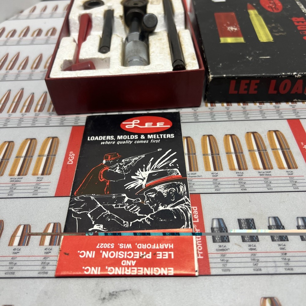 VINTAGE LEE LOADER PISTOL RELOADING TOOL 44 MAG & FLARING TOOL