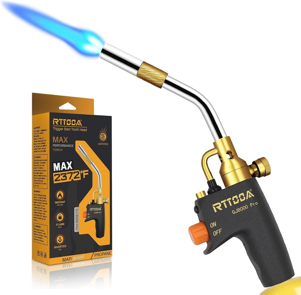 GJ-8000pro High Intensity Propane Torch Head - Ergonomic Trigger Start Kit