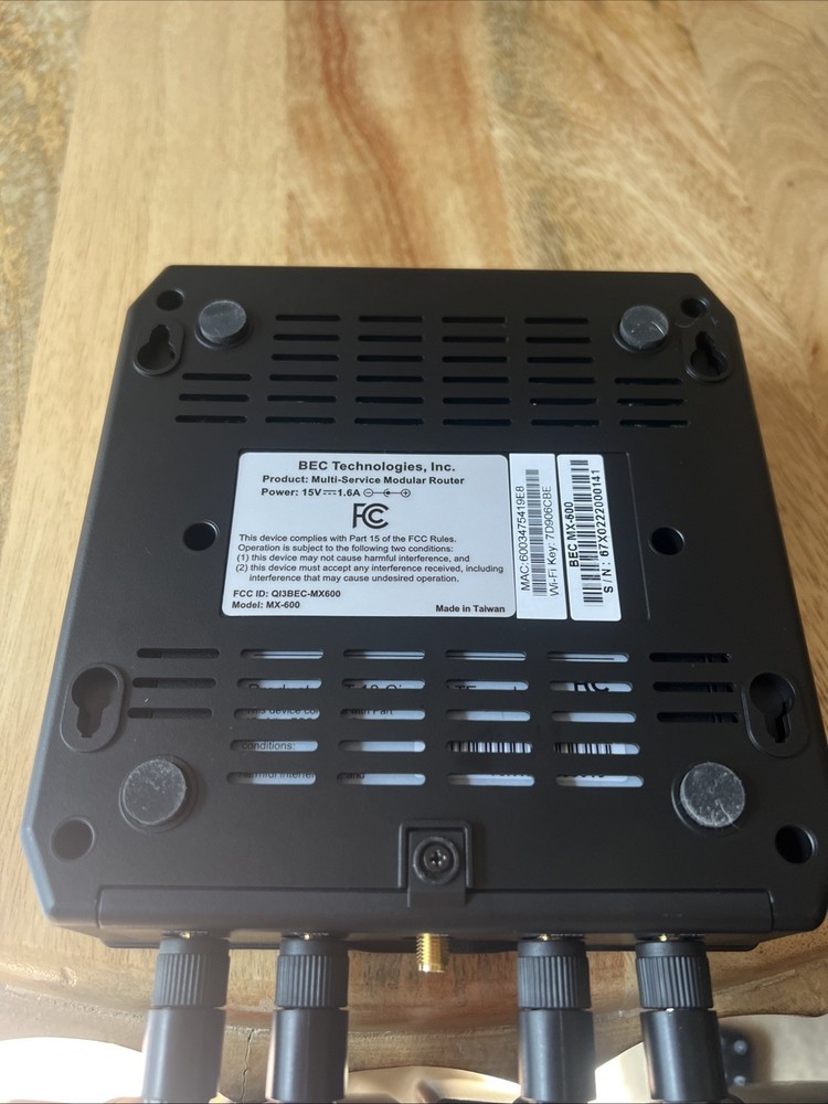 BEC Technologies MX-600 LTE WiFi Router