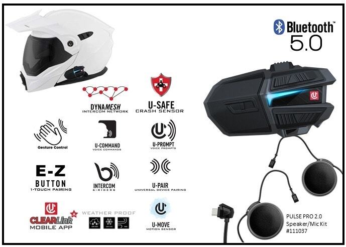Uclear 180510 Digital Motion Infinity Single Helmet Rider Communication System