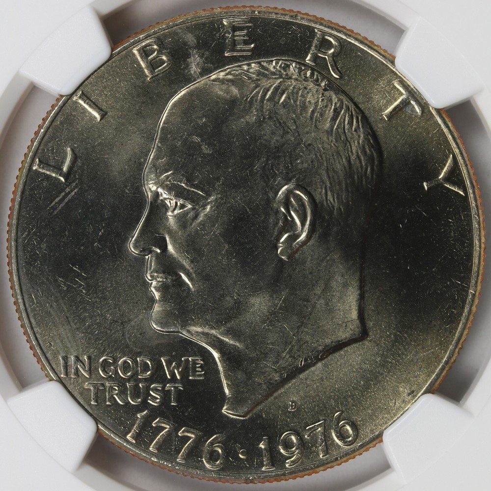 1976-D Type 2 Bicentennial Eisenhower Dollar Ike $1 NGC MS65