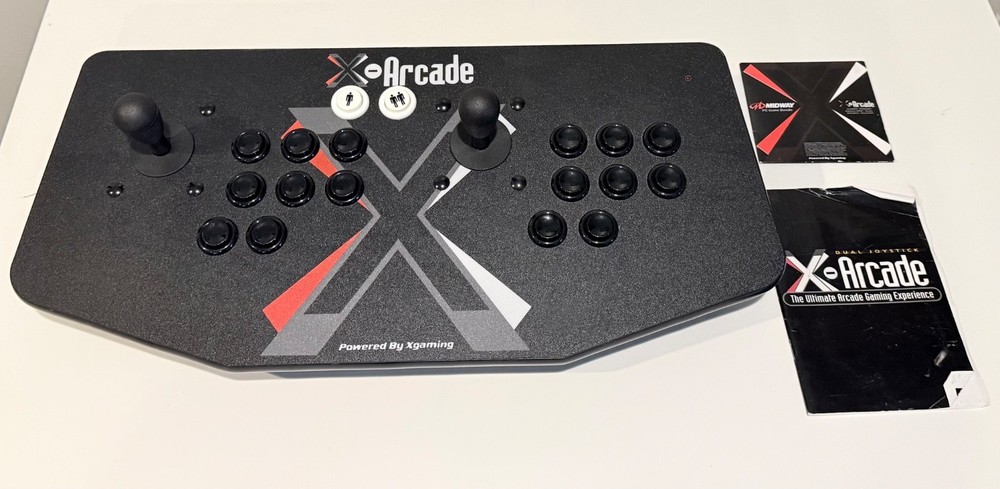 Xgaming X-Arcade Two Player Arcade (XGM-ARC) Joystick + Midway PC Game Bundle