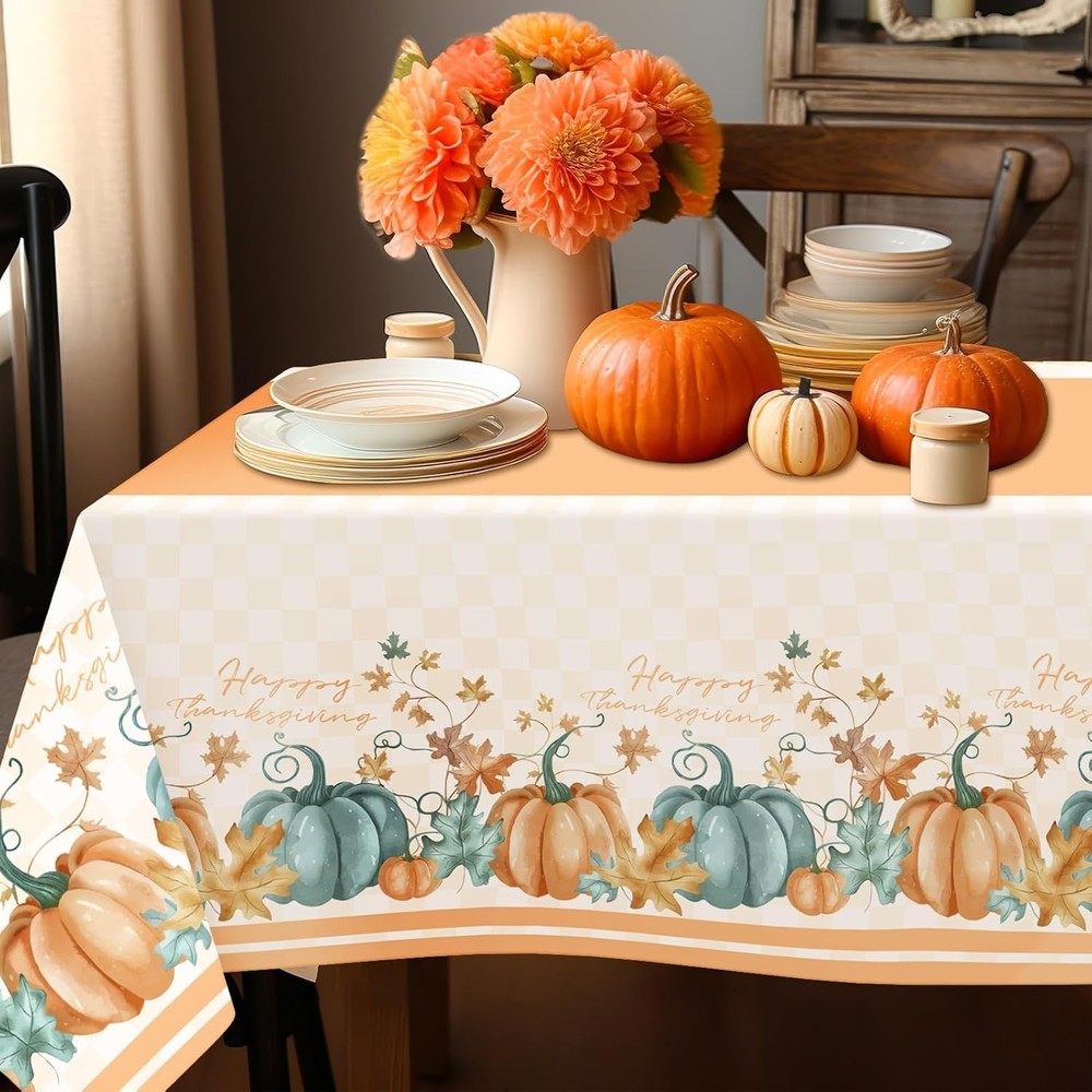 2 PCS Thanksgiving Disposable Tablecloths