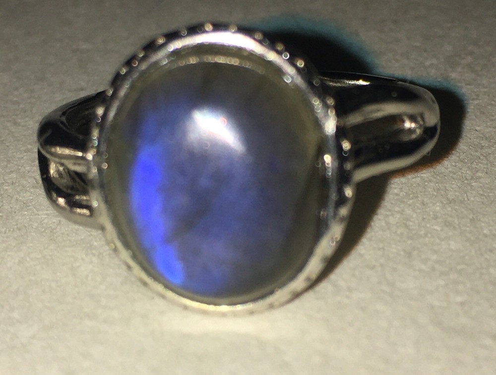 labradorite ring adjustable to size 7