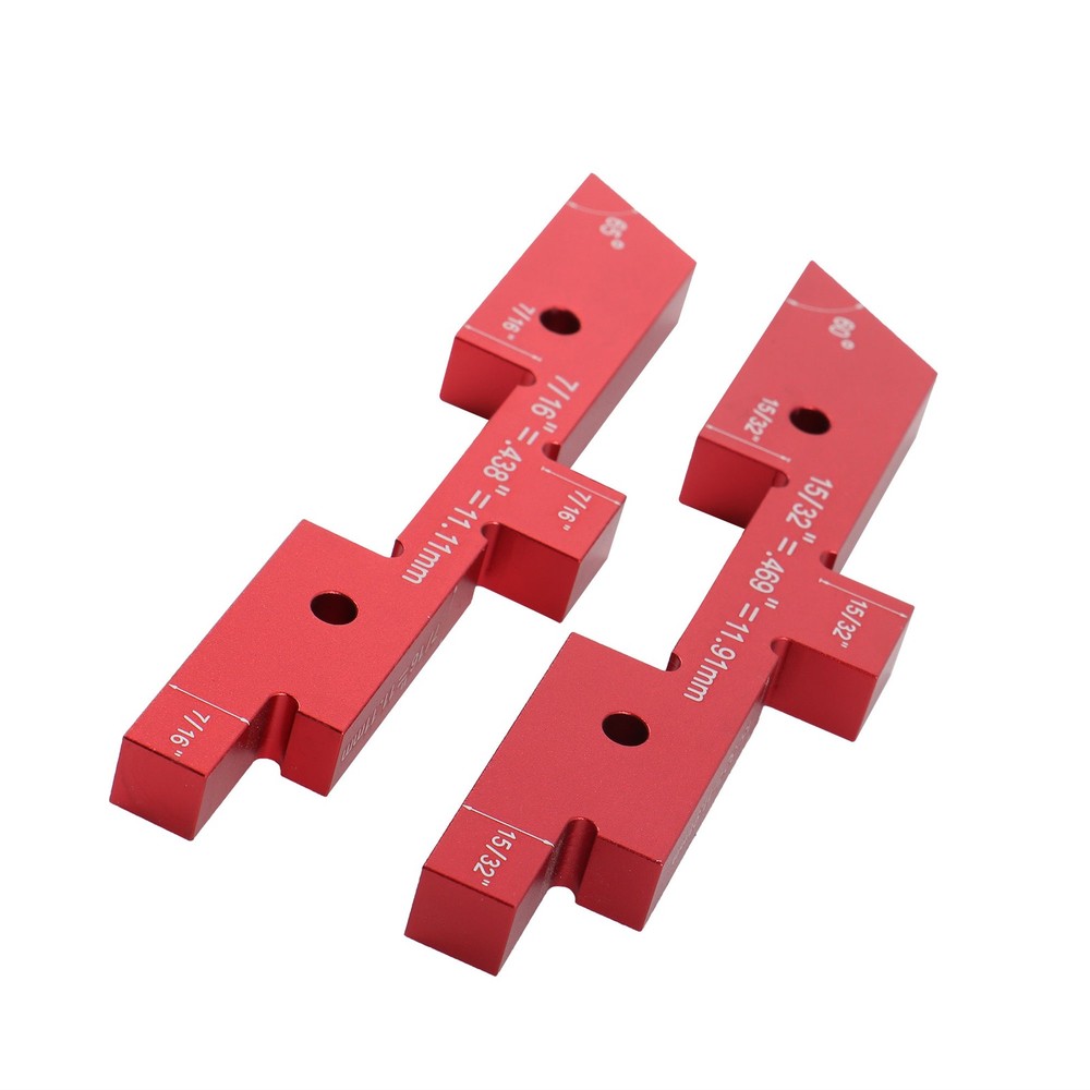 14 Pcs Setup Blocks Woodworking Precision Aluminum Router Table Setup Bars