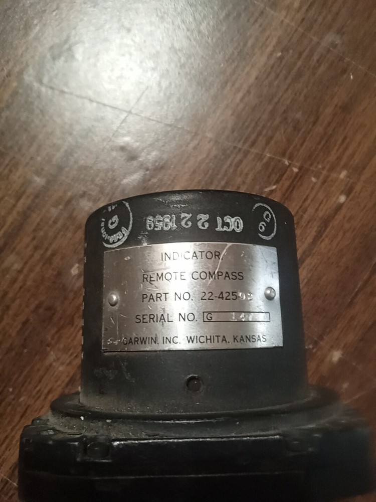 Garwin Remote Compass Indicator 22-42502 1959