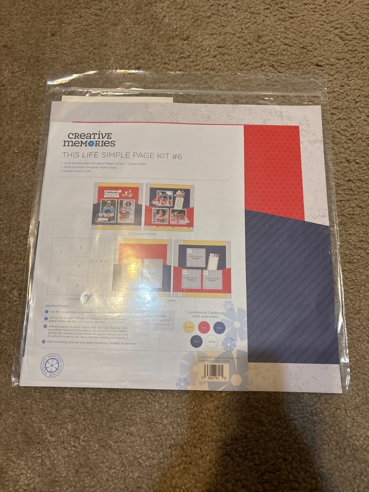 Creative Memories Simple Page Kits Bundle 2024 Issues March - June (4 kits)