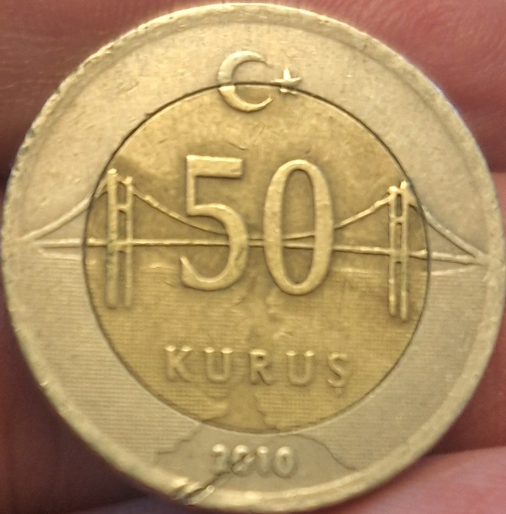 Türkiye (Turkey) 50 Kurus 2010 VF