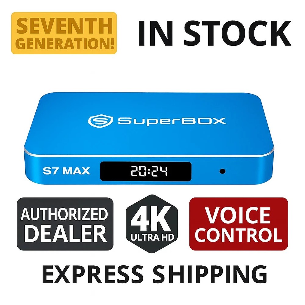 New SuperBOX S7 Max - 7 Day Time Shift Android Streaming - Same Day Shipping