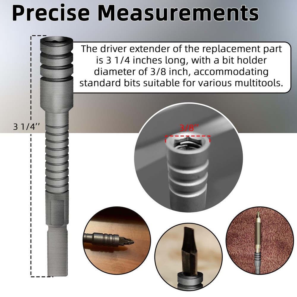 2Pack Calvana Multitool Bit Driver Extender, Ratchet Driver, Addon Accessory ...