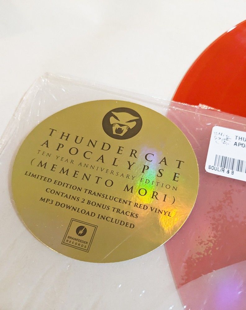 THUNDERCAT Stephen Bruner SIGNED RECORD LP apocalypse EXACT PROOF red vinyl COA