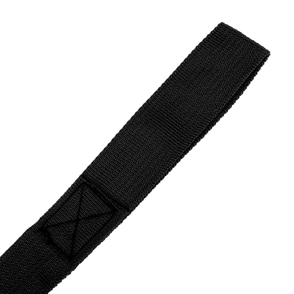 SIX Black 2.5 x 20.5cm Cargo Belt Loop Tie Down Strap for Motorcycle