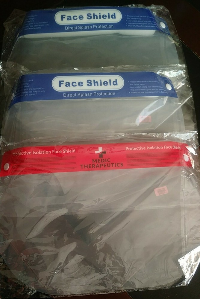 3 Face Shields Masks protection full coverage