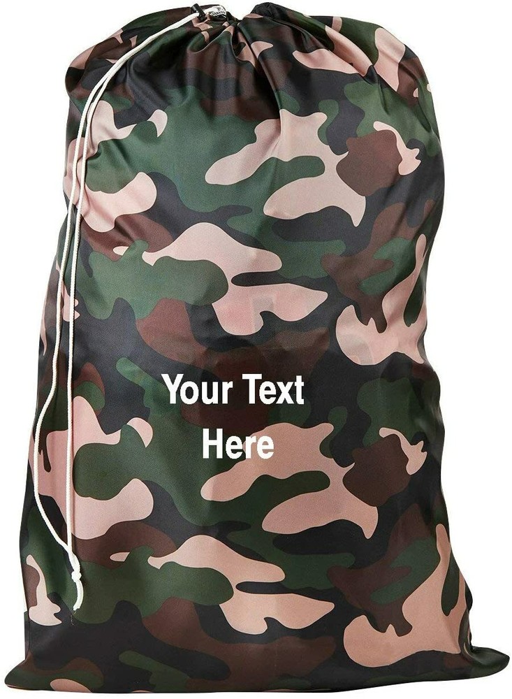 Gilbin Personalized Nylon Laundry Bag - Locking Drawstring Closure