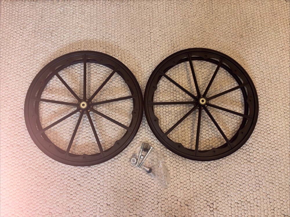 High-Quality 24-Inch Wheelchair Replacement Wheels - Durable Nylon Construction