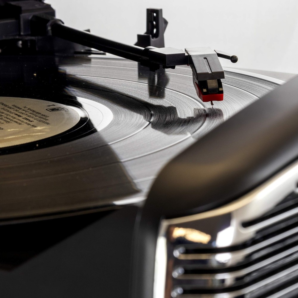 Trexonic Retro Record Player with Bluetooth, CD Players and 3-Speed Turntable...