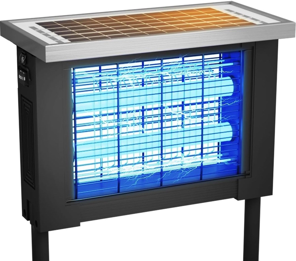 Waterproof Solar Bug Zapper - Effective Mosquito Control for Patios & Backyards