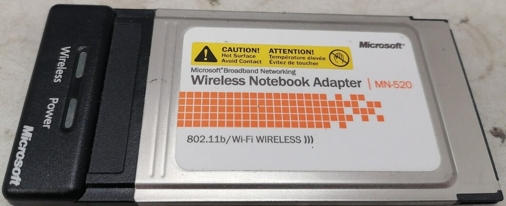 Microsoft Wireless Notebook Adapter MN-520 Used